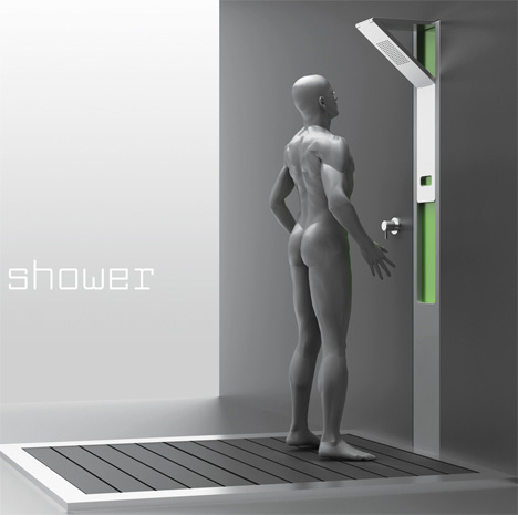 Sung Hoon Mun设计的滑动淋浴设备