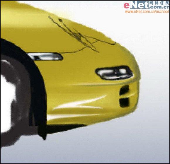 Photoshop鼠绘一辆保时捷跑车