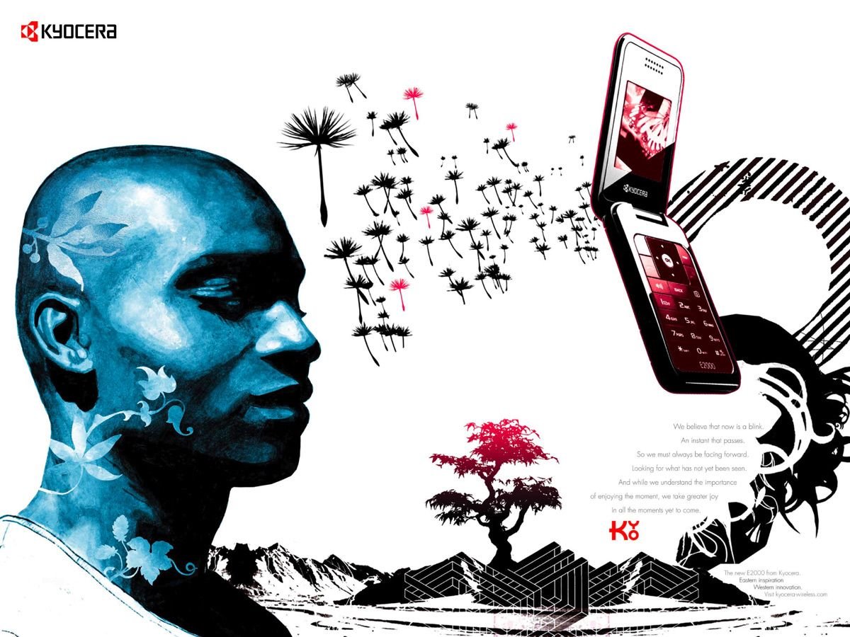 京瓷(Kyocera)手机平面广告设计