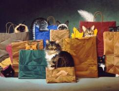 荷兰艺术家Braldt&nbsp;Bralds的猫插画作品