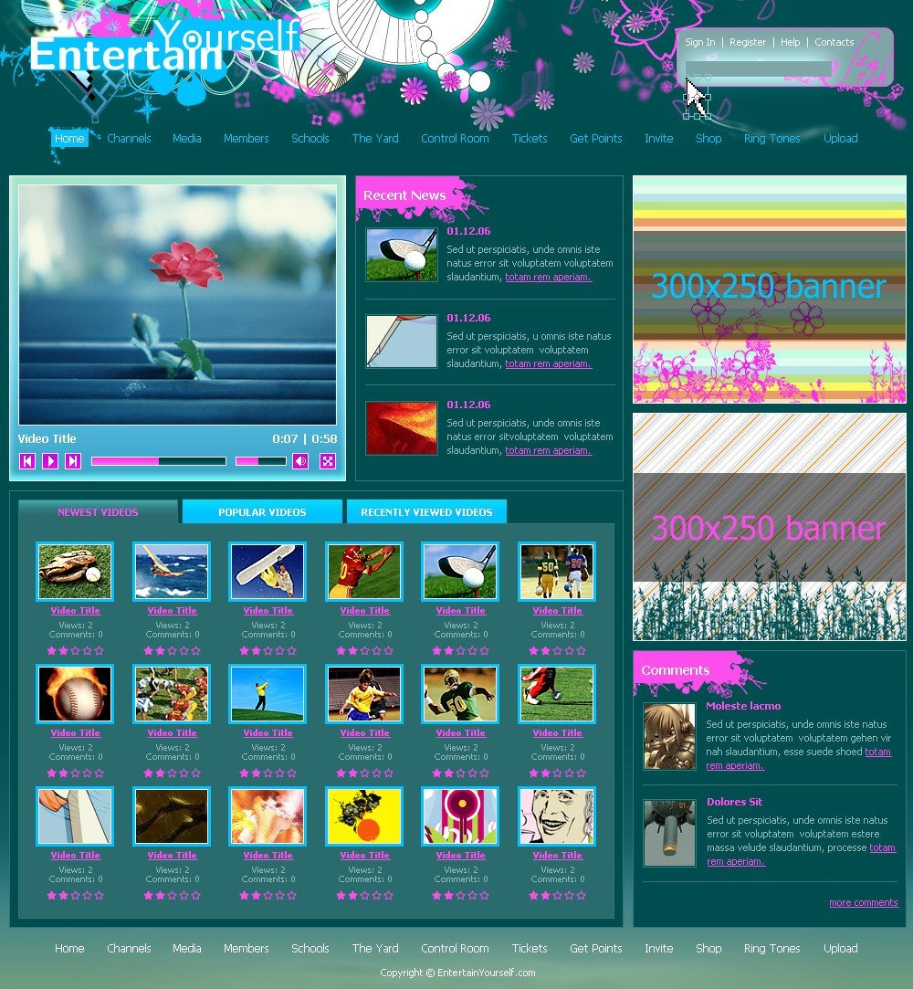 e1k优秀网页设计模板(一)