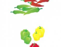 蔬菜系列:辣椒矢量素材