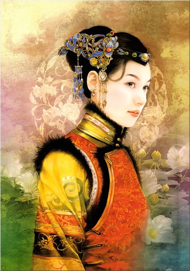 中国古典女性插画欣赏