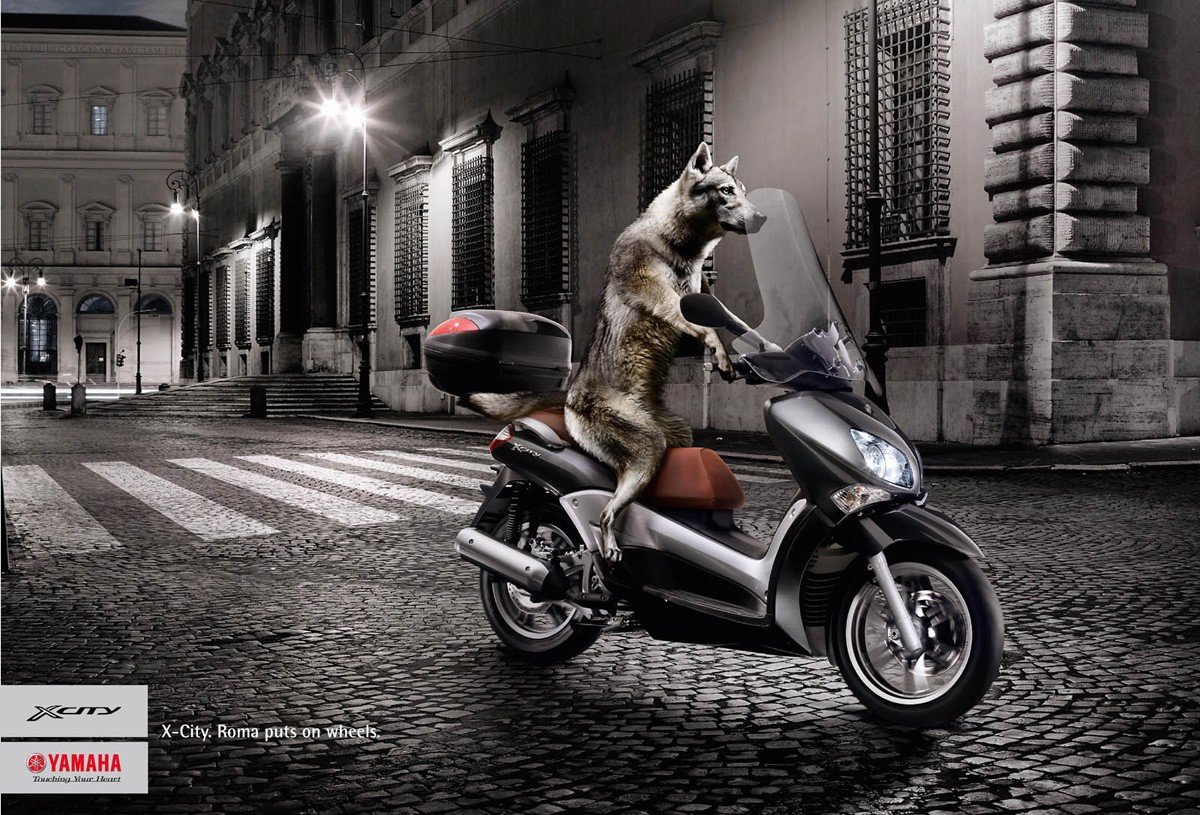 YAMAHA摩托车广告设计欣赏