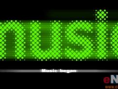 Photoshop制作动感圆点发光文字