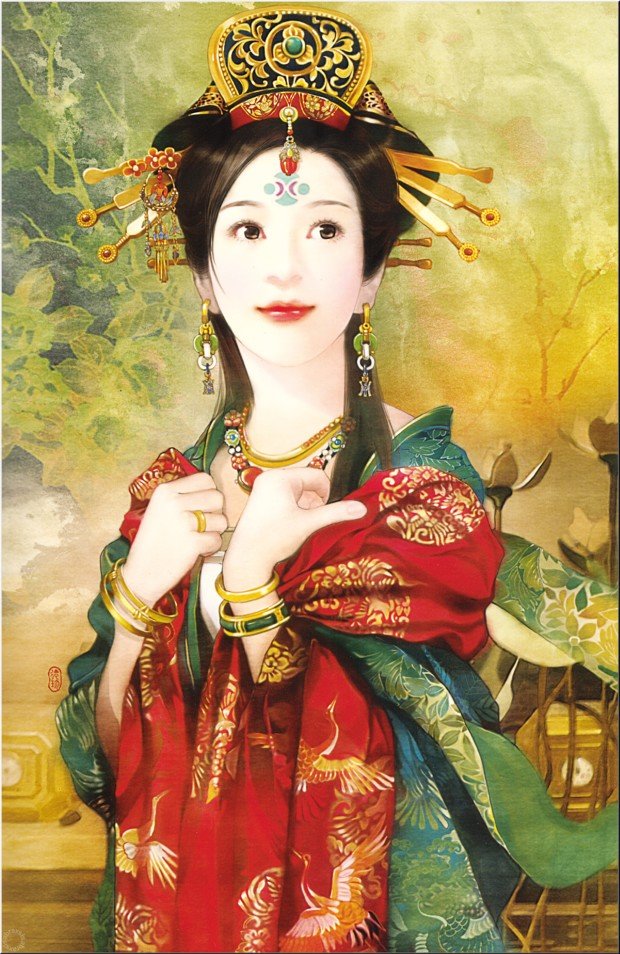 台湾插画家德珍(DerJen):中国古典女性插画欣赏之二