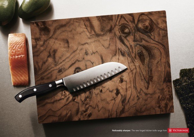 VICTORINOX维氏厨房刀具广告设计欣赏