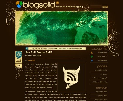 30个优秀的BLOG网页设计欣赏