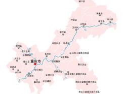 重庆市地图矢量素材(EPS格式)