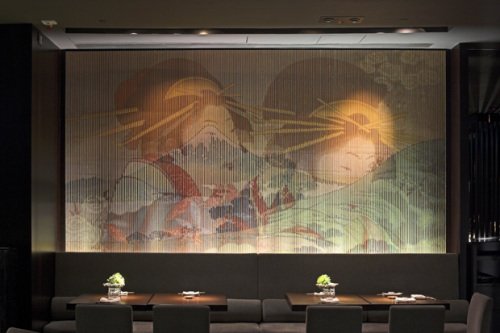 梁志天作品:稻菊餐厅香港四季酒店分店室内设计