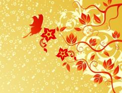 树枝藤蔓花纹矢量素材