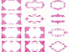 12款精美装饰矢量花边素材