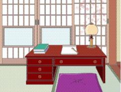 日本风格室内装饰矢量图(74)