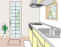厨房室内装饰矢量图(81)