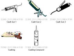 玻璃胶枪矢量素材