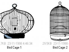 鸟笼矢量素材