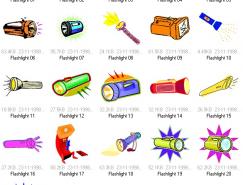 42个手电筒矢量素材