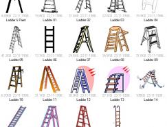 梯子矢量素材