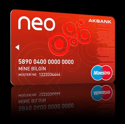 NEO银行卡平面广告设计