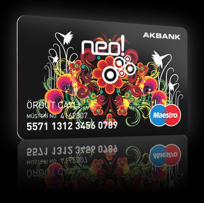NEO银行卡平面广告设计