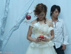 Photoshop快速修复偏蓝的婚片