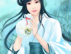 Photoshop结合数位板打造古典美女