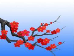 Photoshop鼠绘盛开的梅花