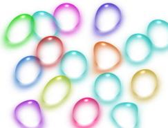 Photoshop制作可爱的彩色透明水泡