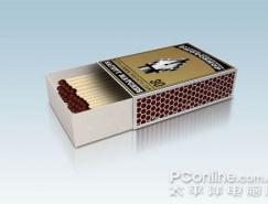 PS制作逼真的3D火柴盒