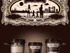 coffeetime咖啡杯贴设计