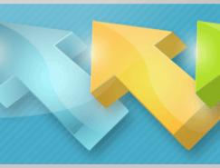 Photoshop制作三维立体发光箭头