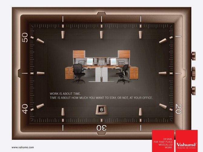 VAHUME办公家具平面广告欣赏