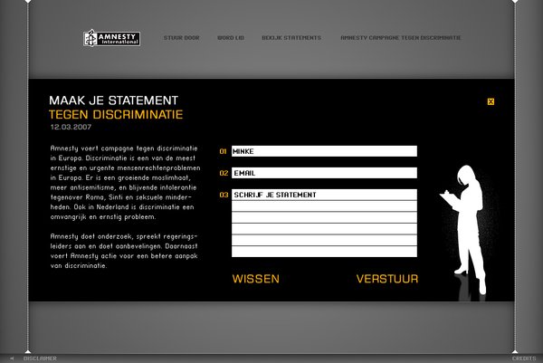 Amnesty网站界面设计欣赏