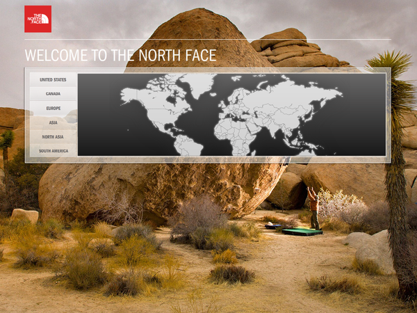 户外品牌the north face(乐斯菲斯)网站设计