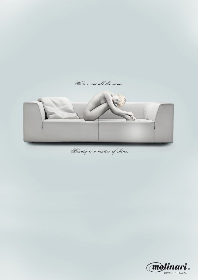molinari沙发广告欣赏