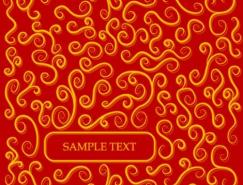 实用花纹底纹背景矢量素材(17)
