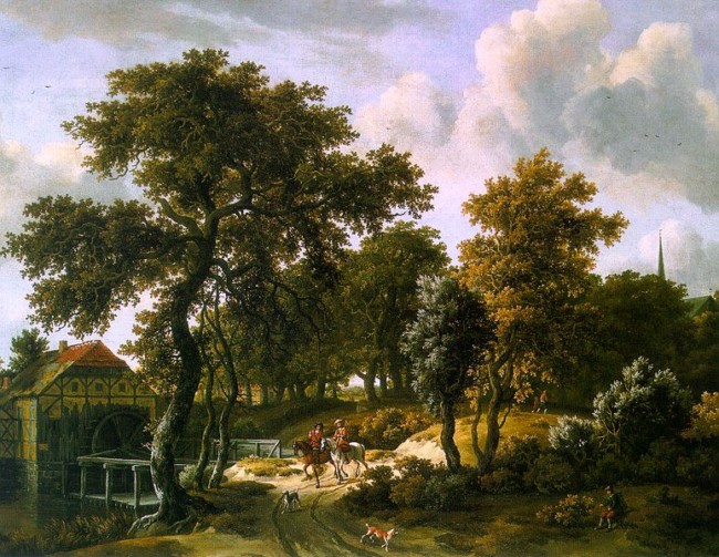 荷兰杰出风景画家梅因德尔特·霍贝玛 Meindert Hobbema