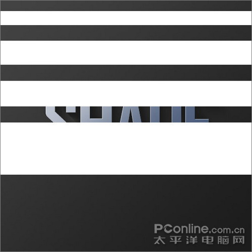 Photoshop制作光线照射效果的立体文字