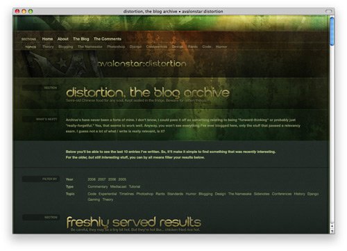 100个漂亮的博客(Blog)网页设计