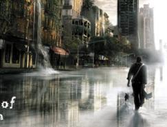 用Photoshop打造一座灾难城市