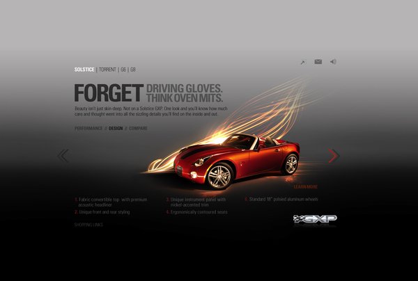 Pontiac GXP动感汽车网页设计