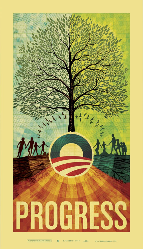 Obama竞选艺术海报设计