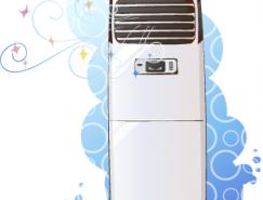 韩国卡通电器物件:空调矢量素材