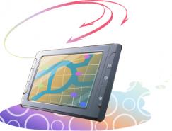 韩国卡通电器物件:GPS导航仪矢量素材