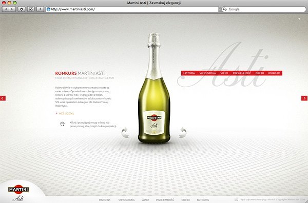 Martini Asti酒网页设计