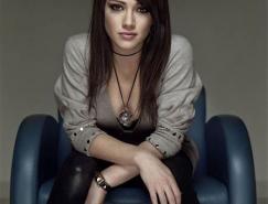 Photoshop调出人物时尚的青色调