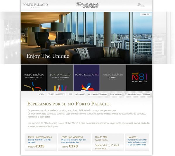 porto palacio酒店网站欣赏