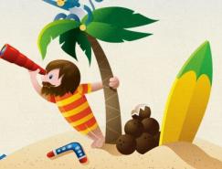 30个运用插画的网站设计