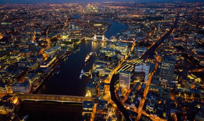 鸟瞰伦敦: 伦敦夜景大赏