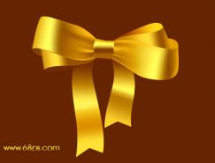 Photoshop制作漂亮的金色礼品结